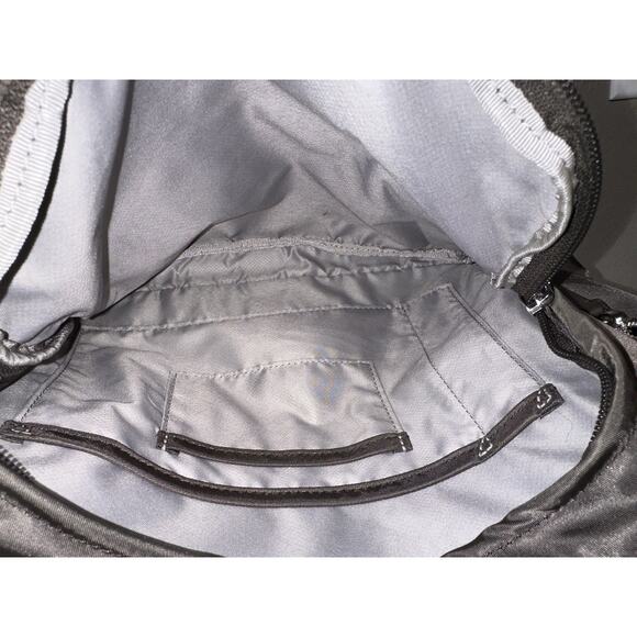 Tumi Voyageur Carson Backpack Taupe Leather Trim Laptop Travel Lightweight Bag - Picture 15 of 15